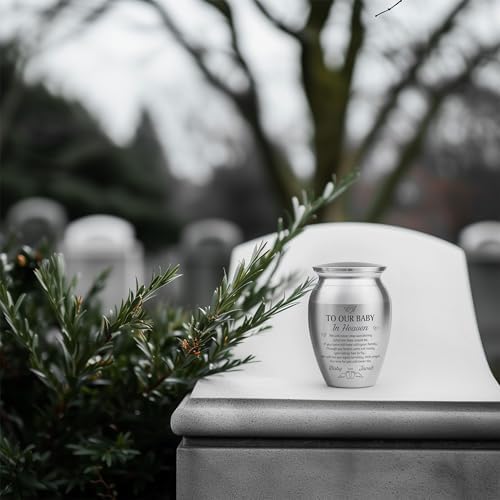 Personalized Baby Mini Urn Stainless Steel 1