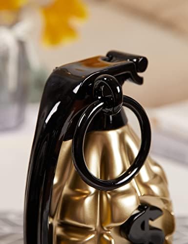 NENBOLEC Grenade Decor Statue Modern Polyresin 10 Inch