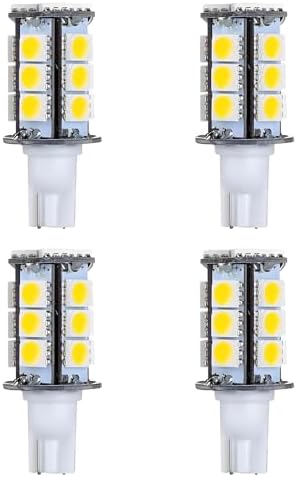 Makergroup T5 T10 Wedge Base LED Bulbs 3W Cool White 6000K 4pcs