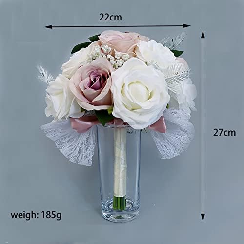 Handmade Artificial Rose Bouquet for Romantic Wedding