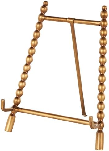 Deco 79 Gold Metal Abstract Display Easel 1