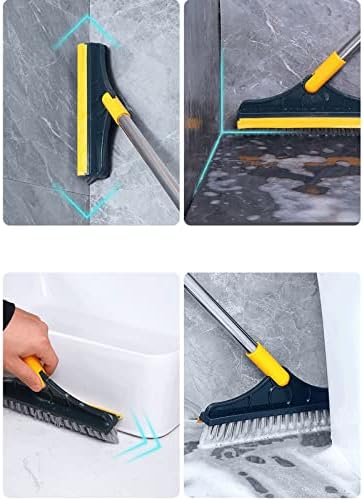 DDGURDH Hand Broom with Rotating Brush for Multi-Surface Cleaning