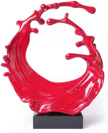 Abstract Sea Wave Sculpture Decor Modern Art Table Centerpiece Statue