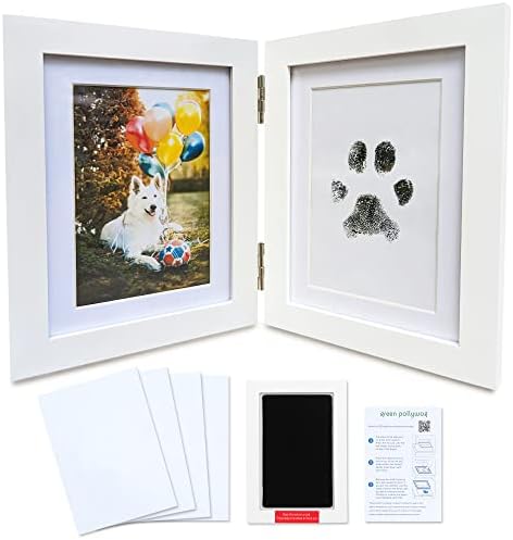 Green Polywog Paw Print Pet Keepsake Frame Kit