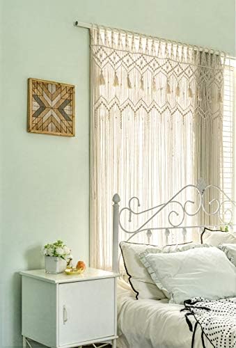 Mkono Macrame Curtain Large Boho Woven Wall Hanging