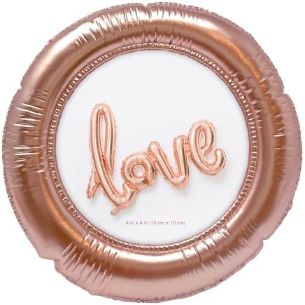 Isaac Jacobs 4x4 Rose Gold Balloon Frame with Easel and Hook
