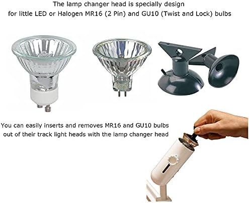 MR16 and GU10 Light Bulb Changer Head 2-Pack