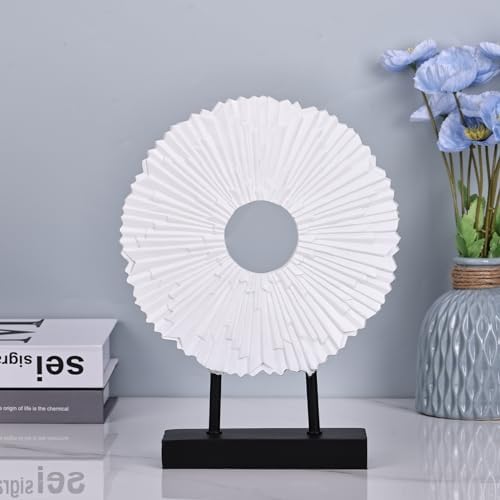 DOVDOV Modern Abstract White Round Statue
