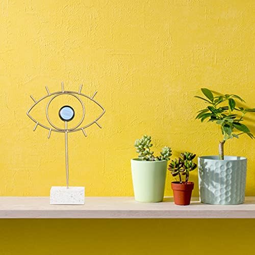 IMIKEYA Golden Turkish Evil Eye Statue for Home Decor