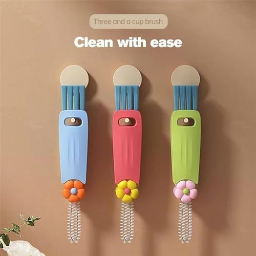 Assote 3 in 1 Cup Lid Cleaning Brush Set 9PCS 1