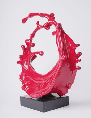 Abstract Sea Wave Sculpture Decor Modern Art Table Centerpiece Statue