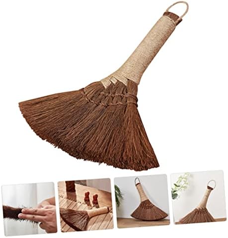 HOMOCONO Dusty Broom Natural Hand Broom for Home and Office