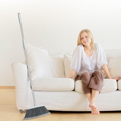 QCFOLY Adjustable Heavy Duty Broom Pack of 2