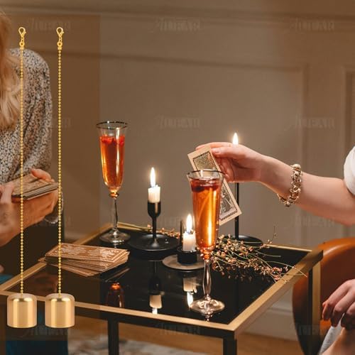 AUEAR 4 Pack Candle Snuffer Lamp Shade Extinguisher with Chain 1