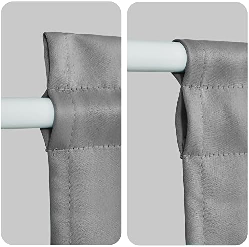XWZO Door Curtain Panel 25x40 Blackout Grey