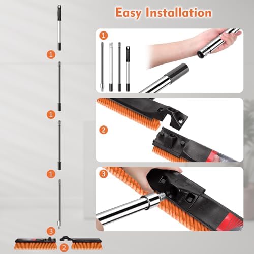 Gadhra 24 Push Broom Heavy Duty with 57 Handle