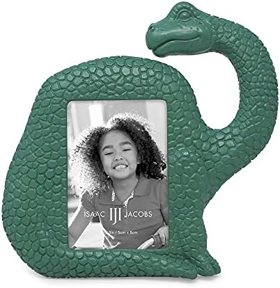 Isaac Jacobs Resin Dinosaur Frame - Brontosaurus Green