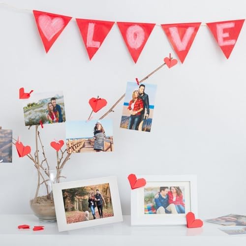 Juvale 4x6 Photo Frames - 50 Pack White DIY Cards with Easel Back