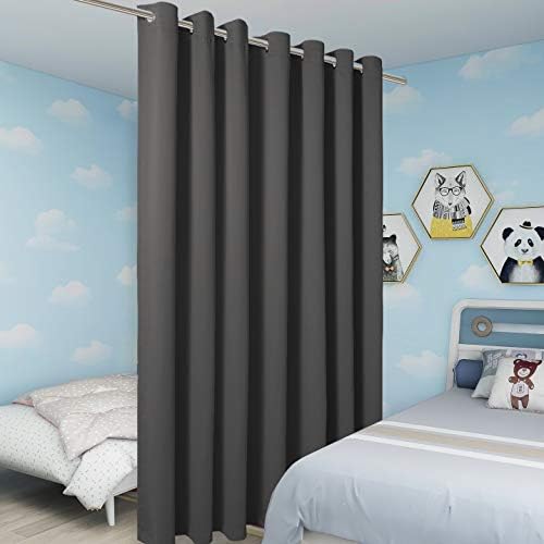 BONZER Room Divider Curtain 84x108 Inch Blackout Soundproof