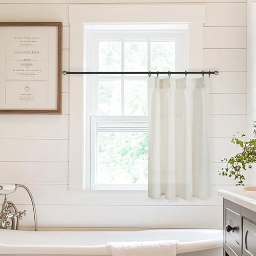 Lino Rosa Door Curtain for Window Privacy