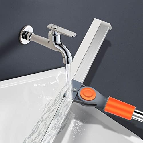 Adjustable Rotatable Hand Broom with Telescopic Rod and Microfiber Head