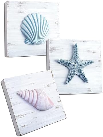 Tide and Tales 3D Seashell Wall Art Set