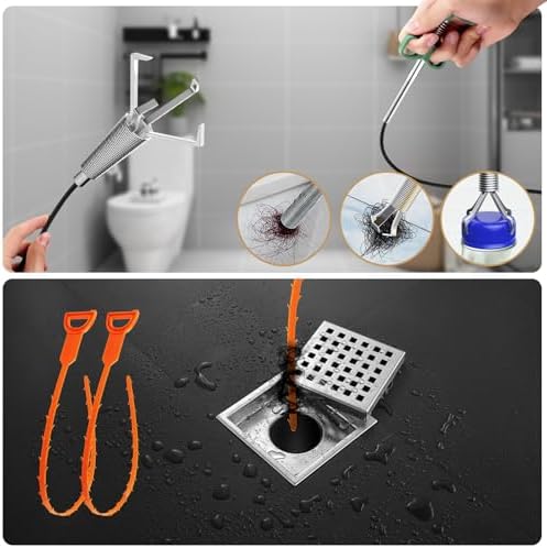 Annisport 25ft Heavy Duty Drain Snake Clog Remover