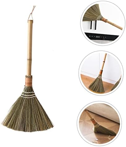 LOEFLIFA 1pc Hand-Made Straw-Woven Broom