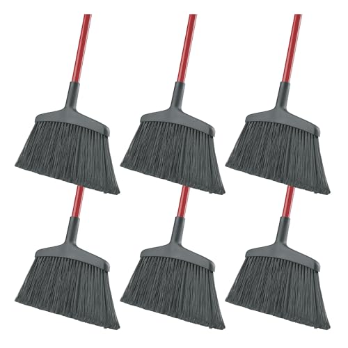 Libman Commercial 997 Angle Broom 55 Length 6 Pack