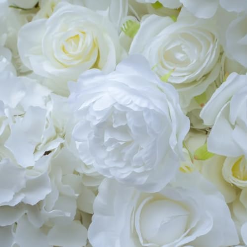 NDRFAWY Artificial Flower Wall Panels 2x2m Wedding Decor