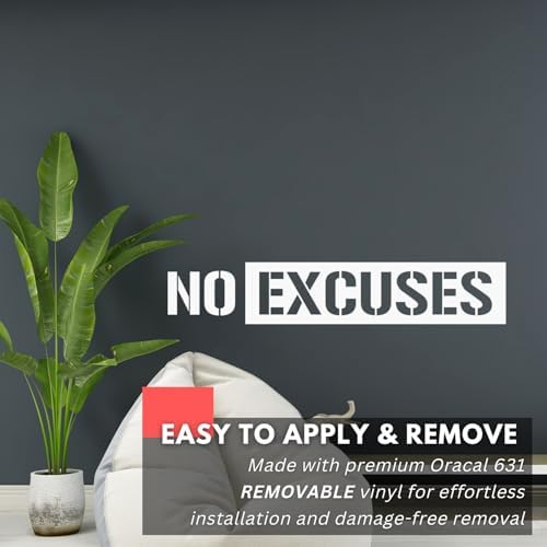My Vinyl Story No Excuses Wall Decal