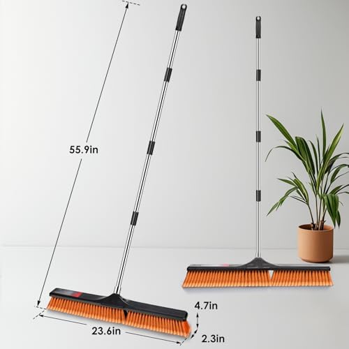 Gadhra 24 Push Broom Heavy Duty with 57 Handle