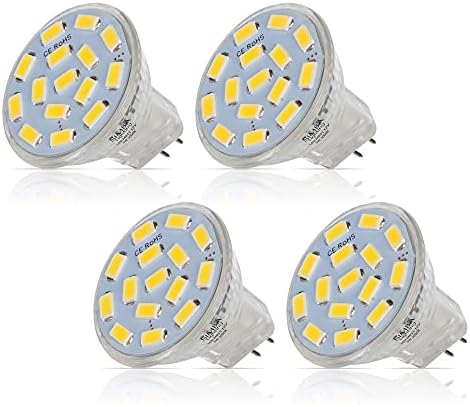 Simba Lighting 4 Pack LED MR11 Flood Light Bulbs 12V 3W 5000K Daylight