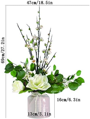NDRFAWY Artificial Flowers Magnolia and Plum Mix