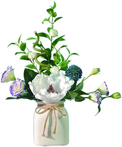 NDRFAWY Artificial Camellia with Vase for Indoor Decor