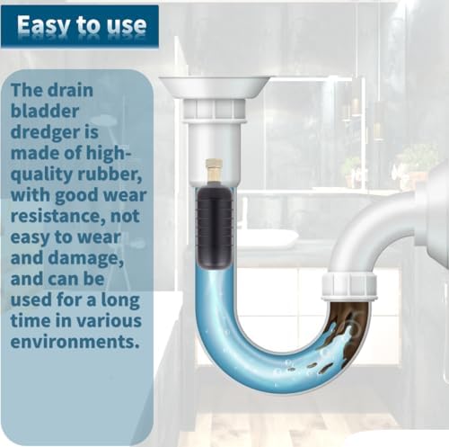 Relioky Drain Bladder Unclogger with 34 Shut Off Valve