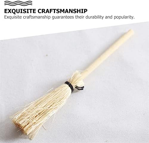 DDGURDH Hand Broom with Red Rope Straw Broom Ornament