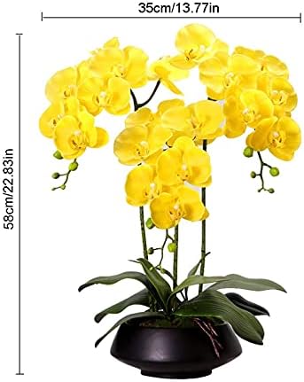 Butterfly Orchid Artificial Flower Set with Vase