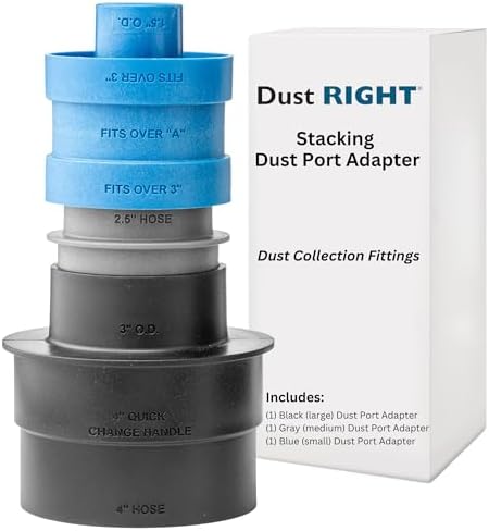 ROCKLER Dust Right 3-Piece Dust Port Adapter Set 1