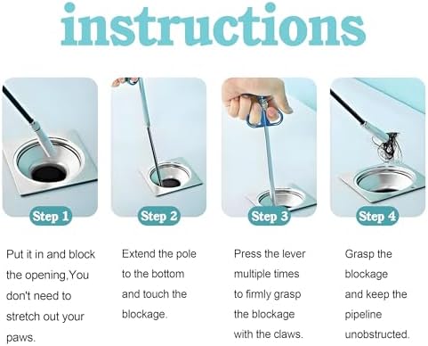 Timour 3-Pack Drain Snake Clog Remover Tool Kit 1