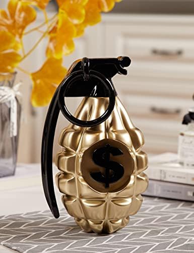 NENBOLEC Grenade Decor Statue Modern Polyresin 10 Inch
