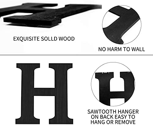 Pinkpum Wood Home Sign with Black Letters and Eucalyptus Wreath