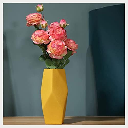 Artificial Rose Flowers with Vase for Home Decor