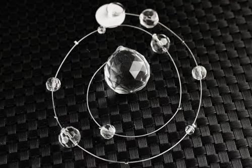20 Strings Crystal Beaded Curtain for Doorway Clear Durable