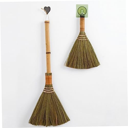 SOPOTUTU Handmade Natural Broom for Indoor and Outdoor Cleaning
