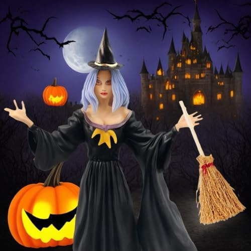 GXXMEI 24PCS Mini Witch Hats Brooms Set