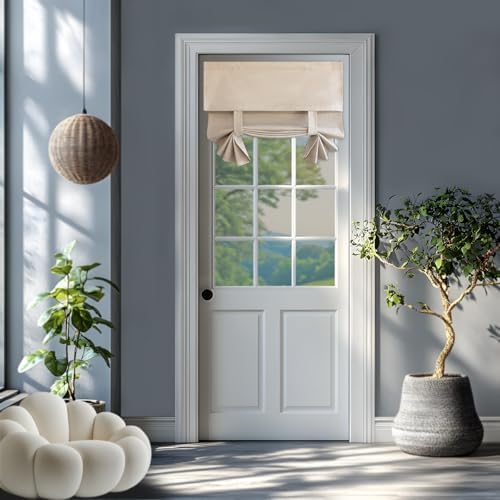 FHflyinghome Blackout Linen Door Curtain Panel