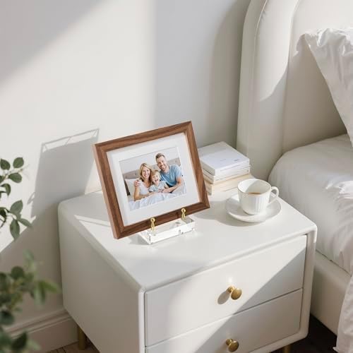 Acrylic Easel Display Stand - Gold-1P Adjustable Tilt 2cm Thick Base
