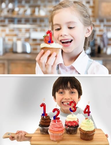 Gezan Spider Themed Birthday Candles with Number 1