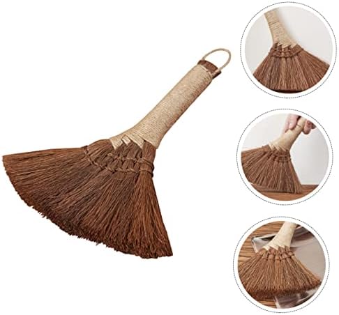 HOMOCONO Dusty Broom Natural Hand Broom for Home and Office